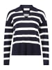 Betty Barclay Strickpullover mit Streifen in Patch Dark Blue/Cream
