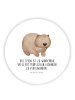 Mr. & Mrs. Panda Magnet für Kühlschrank Wombat mit Spruch in Weiß