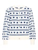 ICHI Strick-Cardigan langarm IHBRIELLE Loose fit in BIRCH W BLUE PRINT