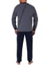 NORMANN Pflegeoverall langarm diagonalen Reissverschluss - 21534 in navy