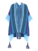 usha FESTIVAL Women Poncho in Blau Mehrfarbig