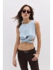 NO MATTER WHAT Crop Top in Hellblau