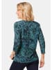 GOLDNER Modernes Jersey-Shirt, Paisley-Muster in marine / petrol / gemustert