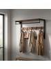relaxdays Wandgarderobe in Natur/ Weiß- (B)80 x (H)42 x (T)30 cm