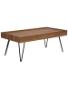 Beliani Couchtisch WELTON in Braun/Schwarz - (W) 60 x (H) 43 x (L) 100 cm