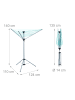 relaxdays Wäschespinne in Silber - (H)140 cm