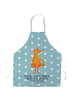 Mr. & Mrs. Panda Grill Schürze Fuchs Laterne mit Spruch in Türkis Pastell
