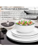 Sänger Tafelservice Marlo Black Rim - 24 teilig aus Porzellan