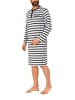 NORMANN Nachthemd langarm Knopfleisreifen - 46844 in Grau
