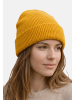 Yuhu Unisex Beanie Baumwolle Waffelstrick Wintermütze in Gelb