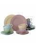 Seltmann Weiden 18er Set Kaffeeservice Beat Color Glaze in Mixed