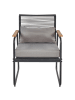 Beliani 4-tlg Lounge Set POMONTE in Schwarz/Grau