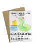 Mr. & Mrs. Panda Abiturkarte Buchhändlerin Leidenschaft mit Spruch in Weiß