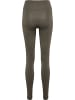 Hummel Leggings Hmlflow Multisport Damen in MAJOR BROWN
