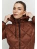 b.young Steppjacke BYAMALLA JACKET - 20811786  Steppjacke mit abgesetzten Reißverschlüssen in Braun