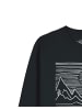 wat? Apparel Sweatshirt Mountains in Schwarz