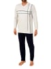 NORMANN Schlafanzug langarm Pyjama - 84613 in grau