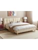 Beliani 2-tlg Doppelbett SENLIS in Beige/Braun