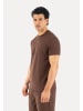 SMILODOX T-Shirt Micah in Braun