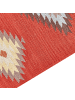Beliani Kelim LORUT in Bunt/Rot/Braun - (W) 80 x (L) 300 cm