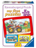 Ravensburger Bagger, Traktor und Kipplader. My first puzzle - Rahmenpuzzle 3 x 6 Teile |...