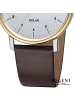 Regent Analog-Solaruhr Regent Lederarmband braun mittel (ca. 39mm)