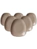 Ritzenhoff & Breker 6er Set Beilagenteller Casa in 19 x 16,5 cm in Grau