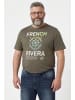 Men Plus Kurzarm T-Shirt in dunkeltaupe