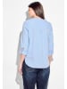 Cecil Seersucker Bluse in Blau