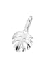 Giorgio Martello Milano Charm Monstera-Blatt in Silber