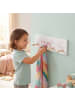 relaxdays Kindergarderobe Grau/ Rot - (B)38 x (H)10 x (T)5,5 cm