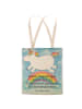 Mr. & Mrs. Panda Shopper Einhorn Regenbogen Design mit Spruch in Weiß