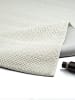 KADIMA DESIGN KASOS Kurzflorteppich Creme 120x170 Streifen Polyester Waschbar in Creme