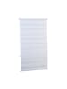 relaxdays Doppelrollo Klemmfix in Weiß - (B)76 x (H)156cm