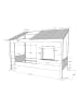 58 aufm Kessel BAUMHAUSBETT Katalyn 214x159x105 aus MDF+Massivholz in Weiß