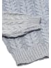 myMo Damen Strickjacke in BLAU WOLLWEISS