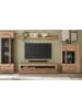 Furn.Design Wohnwand Evoke Eiche 4-teilig 350 cm, Wohnkombination mit Soft-Close