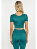 IZIA Damen Crop-Top in Petrol