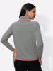Sieh an! Rollkragenpullover in grau-pink