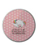 Mr. & Mrs. Panda Blechdose rund Einhorn Nacht mit Spruch in Rot Pastell
