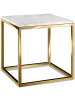 tectake Couchtisch in Marmoroptik, 45 x 45 x 47,5 cm, Belastbarkeit 12 kg