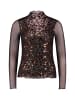 Zero  Langarm-Shirt mit Pailletten in Black/Brown