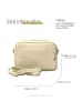 Florence Florence Umhängetasche Leder beige ca. 22cm