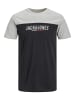 Jack & Jones Shirt 'Dan Blocking' in schwarz