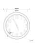 Beliani Wanduhr HORW in Weiß/Bunt - (W) 48 x (H) 48 x (L) 6 cm