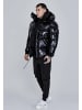 SikSilk Winterjacke High Shine Puffer in Black