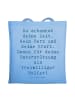 Mr. & Mrs. Panda Tasche Spruch Freiwilliger Dank mit Spruch in Sky Blue