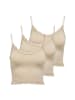 ONLY T-Shirt 3er Pack in Beige
