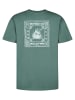 Petrol Industries T-Shirt mit Rückenprint Calor in Grün