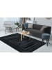 Kayoom Kurzflor Teppich Kalea 325 in schwarz - rechteckig